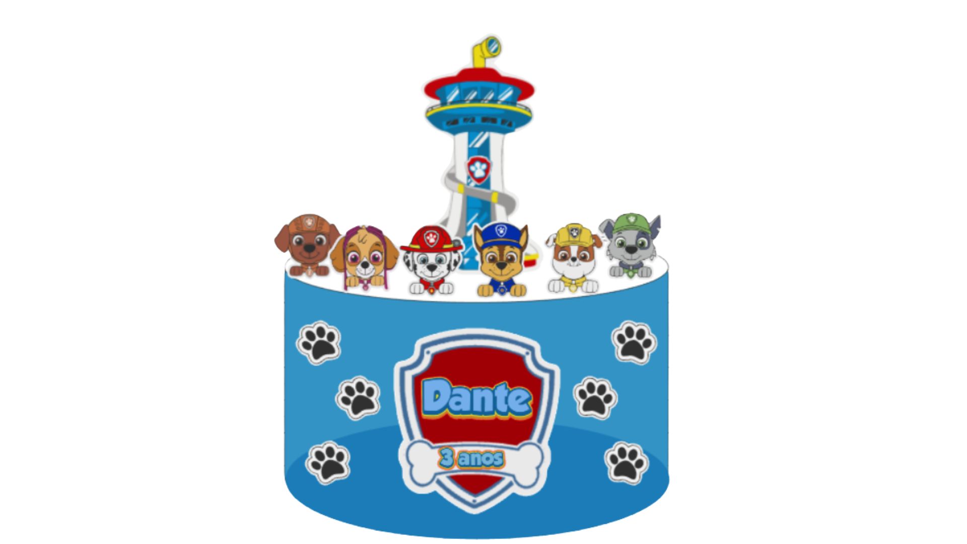 Topo de Bolo - Patrulha Canina